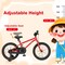 Red High Carbon Steel Kids Bike with Dual Brakes and Reflectors